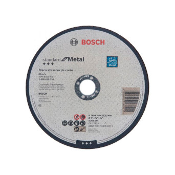 Discos de corte A 30 S BF para metal e inox 180x3mm Bosch