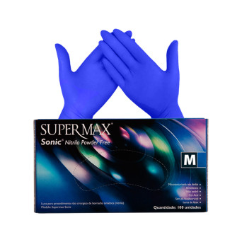 Luva Nitrilo Não Cirúrgica Sonic SuperMax