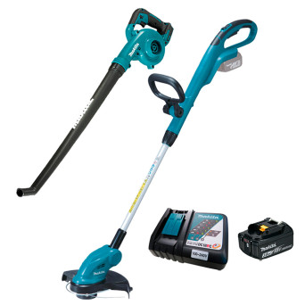 kit Soprador Folhas DUB186 e Aparador Grama DUR181 Bivolt 18V 3Ah Makita