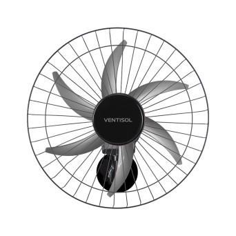 Ventilador Parede Oscilante 50cm 6 Pás 200w Bivolt Turbo 6 Steel Ventisol