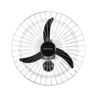 Ventilador Parede Oscilante 60cm 200w Bivolt Cromado Ventisol