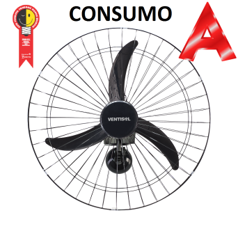 Ventilador Parede Oscilante 60cm "Selo Procel" A Ventisol