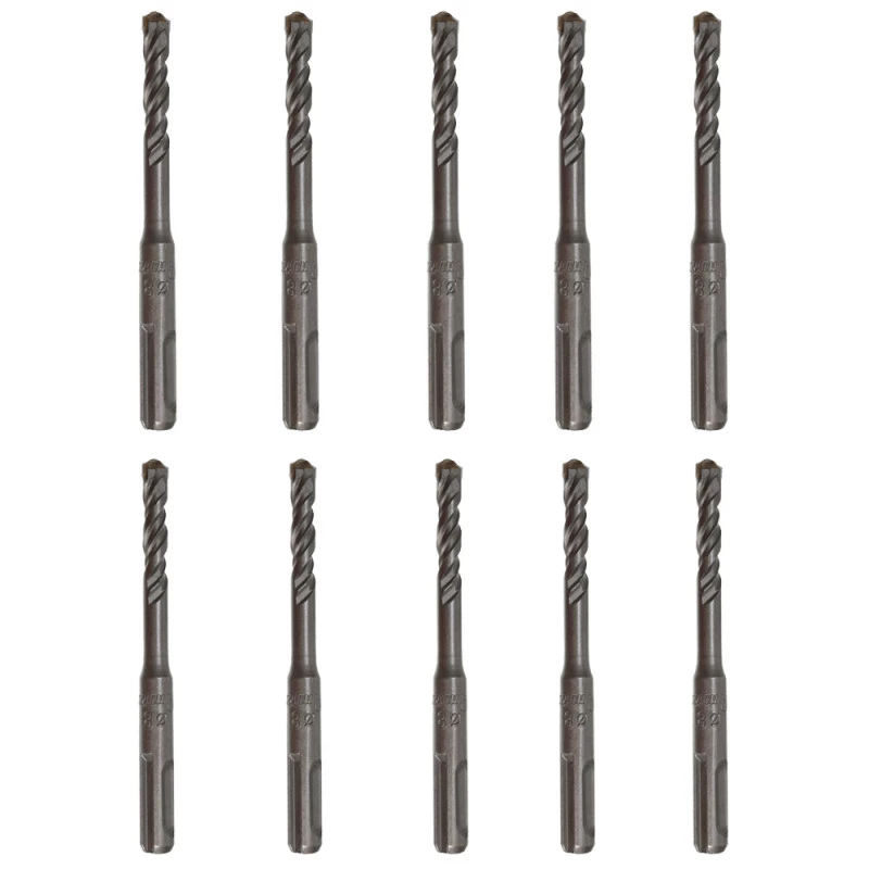KIT 10 Broca SDS Plus Para Concreto 8x110mm MTX-10 unidades