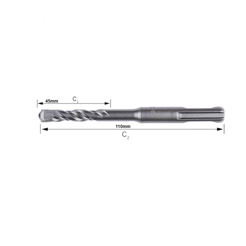 KIT 10 Broca SDS Plus Para Concreto 8x110mm MTX-10 unidades