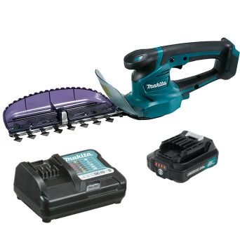 Aparador De Cerca Viva Bateria 12V 20cm 1 bat e carregador UH201D Makita