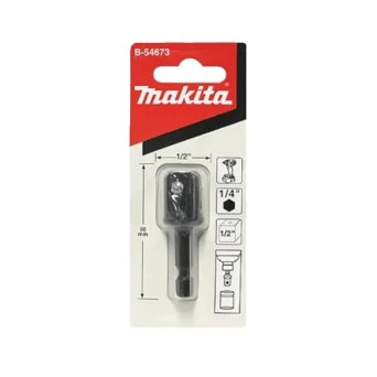 Adaptador de soquete 1/4" para 1/2" B54673 Makita