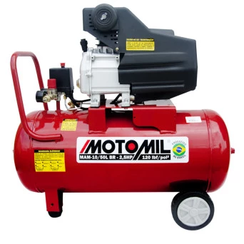 Motocompressor de Ar 2.5HP Monofásico 120PSI BIVOLT 10/50BR Motomil
