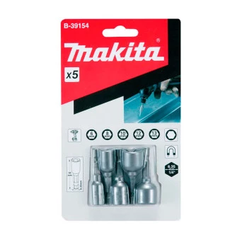 Jogo de Soquete Magnético 6 a 13MM 5 peças B39154 Makita