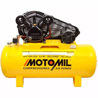 Compressor de Ar 5HP 140PSI CMV-20PL/200 Motomil