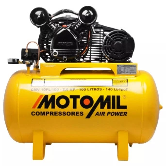 Compressor de Ar 2HP 140PSI  CMV-10PL/100 Motomil 220V