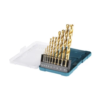 Kit Brocas Aço Rápido Tin Metal 10 Peças D72849 Makita 
