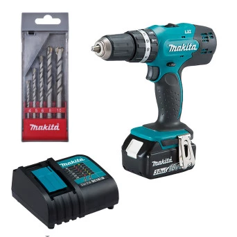 Parafusadeira Furadeira de Impacto 3,0Ah 18V Bivolt DHP453SFX8P Makita
