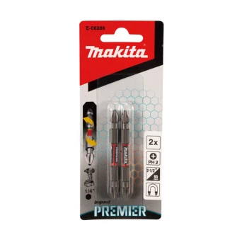 Kit 2 Bits de Torção Ponta Dupla PH2 65mm E06286 Makita