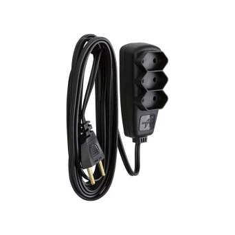 Extensão elétrica 3 tomadas 10A 3m 2 pinos DN1655 Daneva