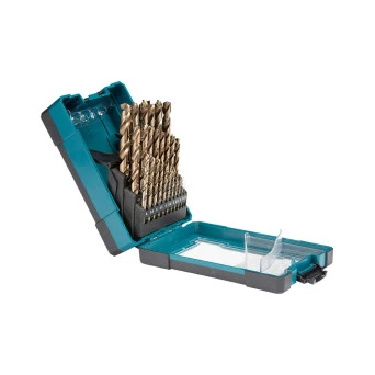 kit Brocas Aço Rápido 5% Cobalto 25pcs 1 a 13mm D67577 Makita