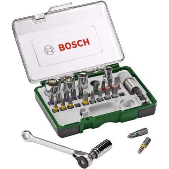 Kit de Bits e Soquetes 27 Peças Bosch