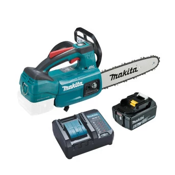 Motosserra 10 Pol Bateria 18V 6Ah Carregador DUC254ZP Makita