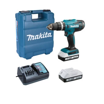 Parafusadeira Furadeira de Impacto 2 Bat 1,5AH 18V Bivolt Maleta HP488DWE Makita