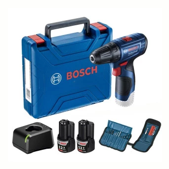 Parafusadeira Furadeira e acessorios 2 Bat 2AH Bivolt 12V GSR120LI Bosch