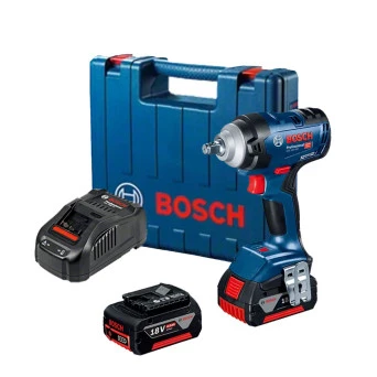 Chave de Impacto 2 Baterias 4Ah 18V e Maleta GDS18V400 Bosch 