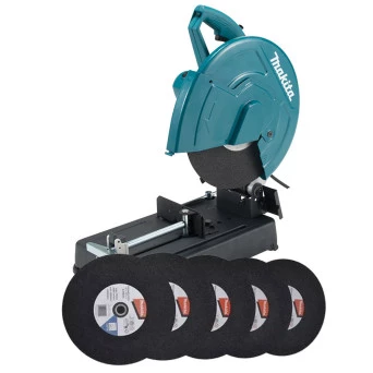 Serra Corte Rápido Policorte 14" (355mm) Com 5 Discos LW1401SX Makita