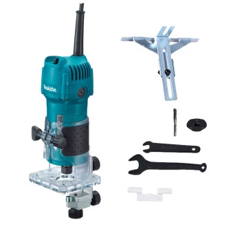 Tupia Palma Pinça 6mm e 1/4" 30000 RPM 530w 3709 Makita