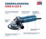 Esmerilhadeira 5" (125mm) Velocidade Variável 900W Heavy Duty GWS9125S Bosch