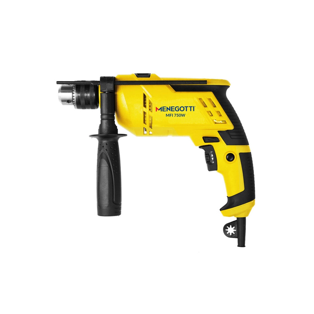 Furadeira de Impacto Reversível MFI750W Menegotti Ferramentas