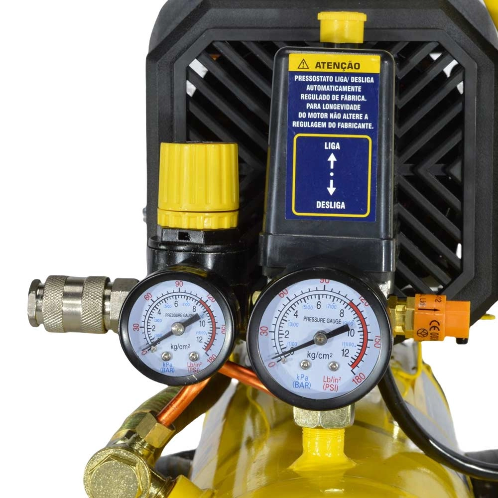 Compressor de Ar 1HP Monof 5,5 Pés 6 litros 115PSI CPC5,5/6L Ferrari 