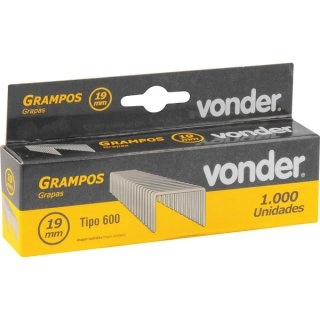 Grampo Cx 1000un para Grampeador/Pinador GPE916 19mm Vonder