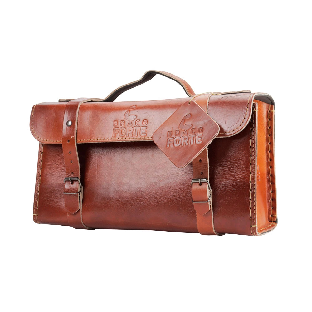 Maleta Ferramentas Couro 40x24x16cm M003 Braço Forte Maleta Ferramentas Couro 40x24x16cm M003 Braço Forte