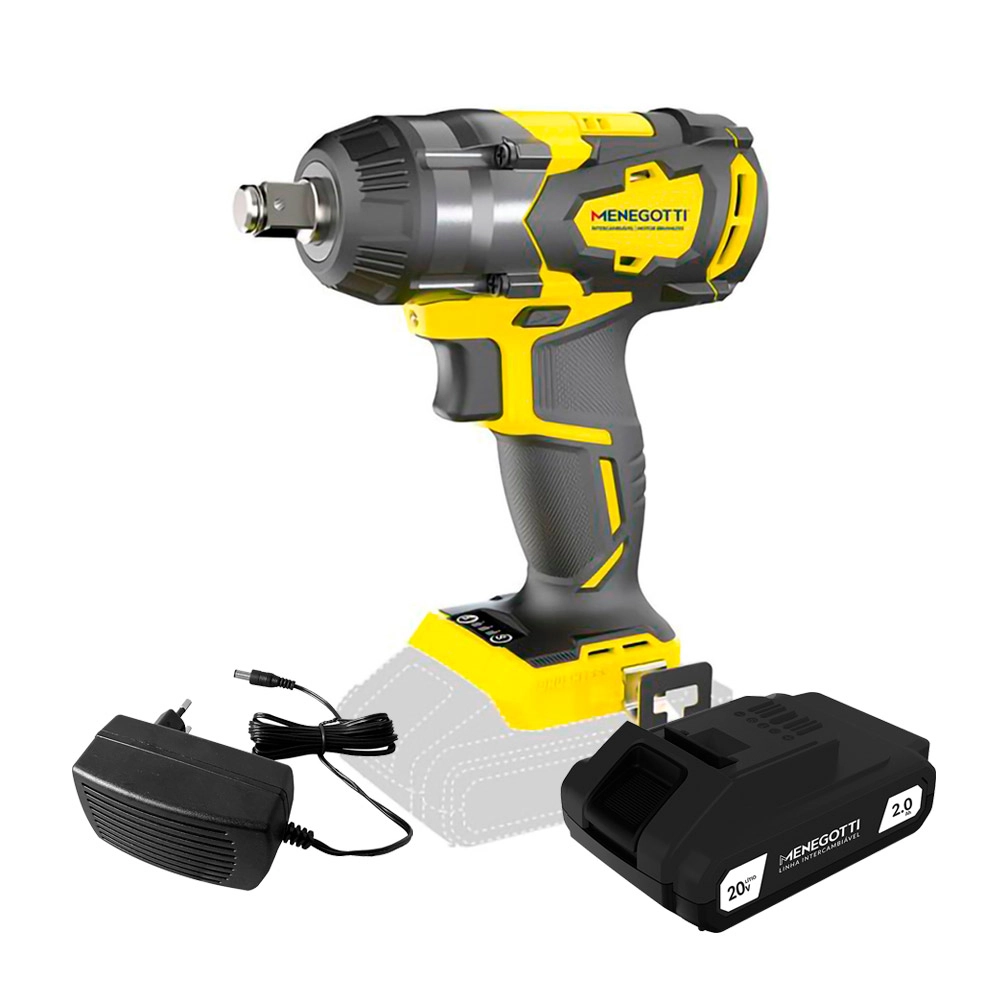 Chave de Impacto MCI 20V 2Ah Brushless MCI20 Menegotti Chave de Impacto MCI 20V 2Ah Brushless MCI20 Menegotti