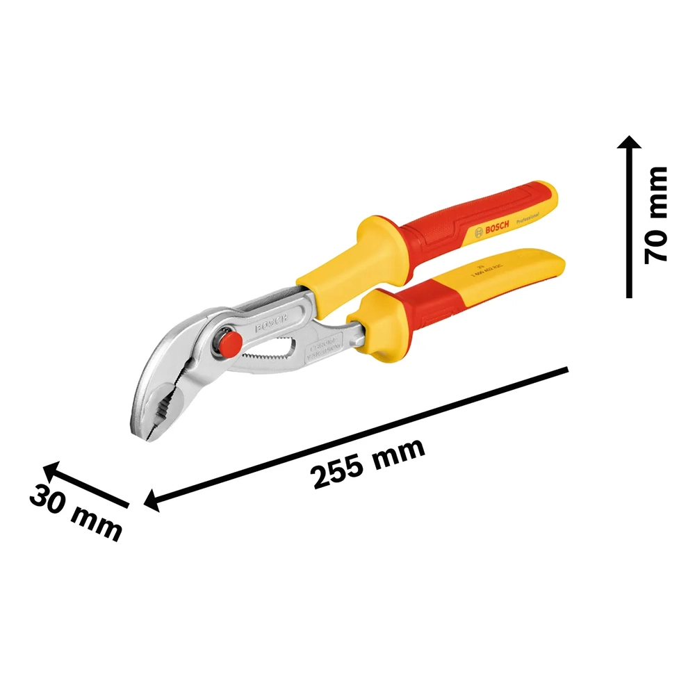 Alicate Bomba D'Água 250mm VDE 1600A02NE5000 Bosch Alicate Bomba D'Água 250mm VDE 1600A02NE5000 Bosch