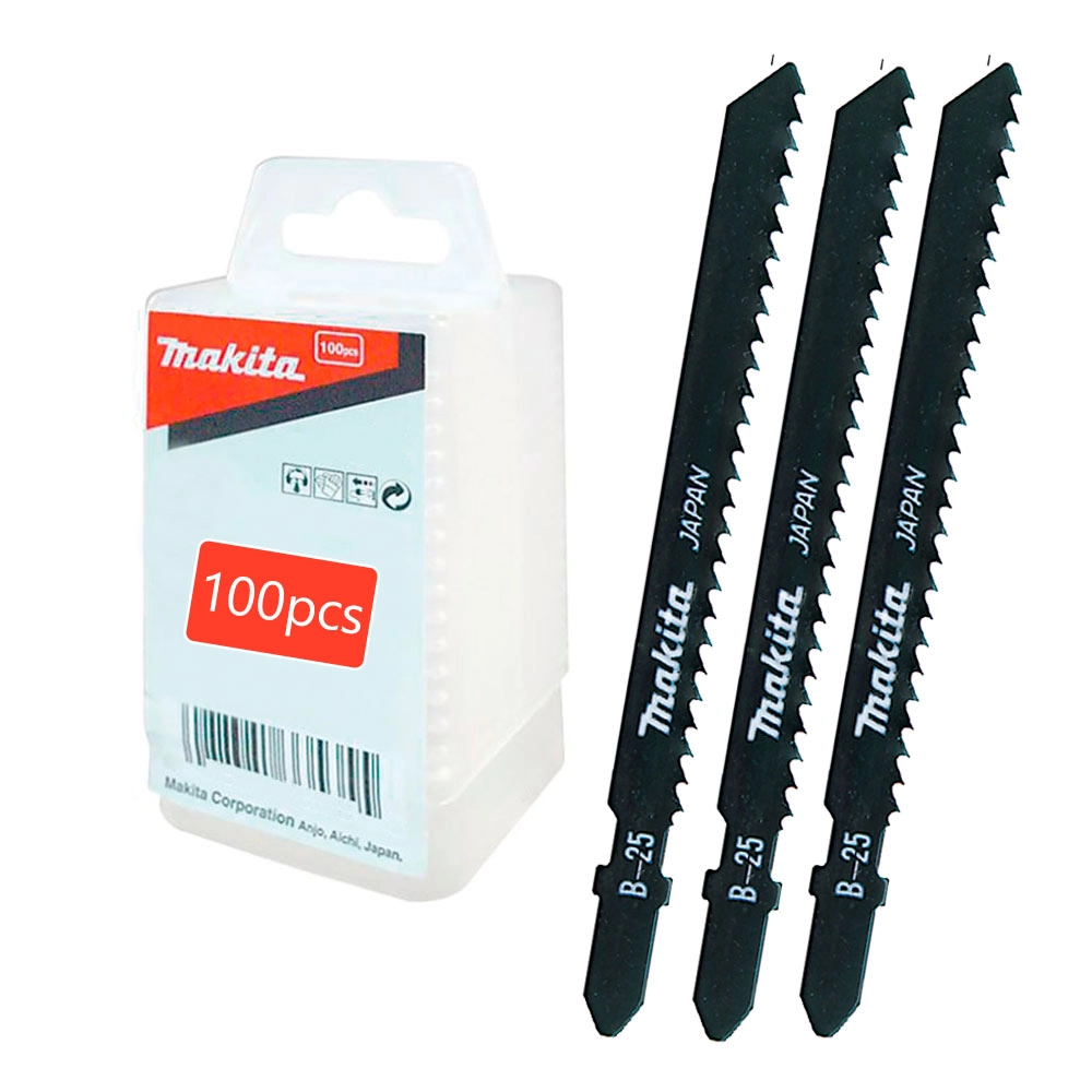Lâmina Serra Tico-Tico 100 Peças Madeira e PVC B25 B07755 Makita
