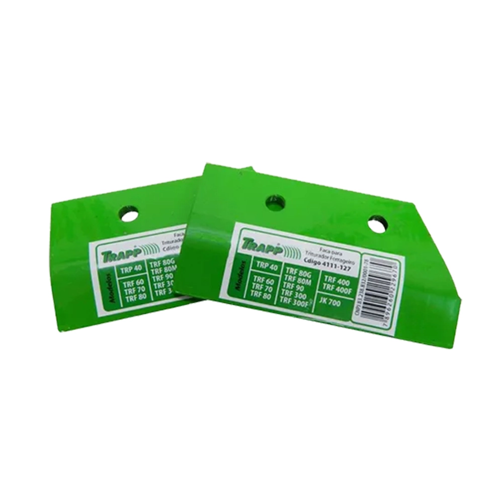 Faca (PAR) Triturador TRF40/TRF50/60/80/90/300/400/JK700 Trapp Faca (PAR) Triturador TRF40/TRF50/60/80/90/300/400/JK700 Trapp