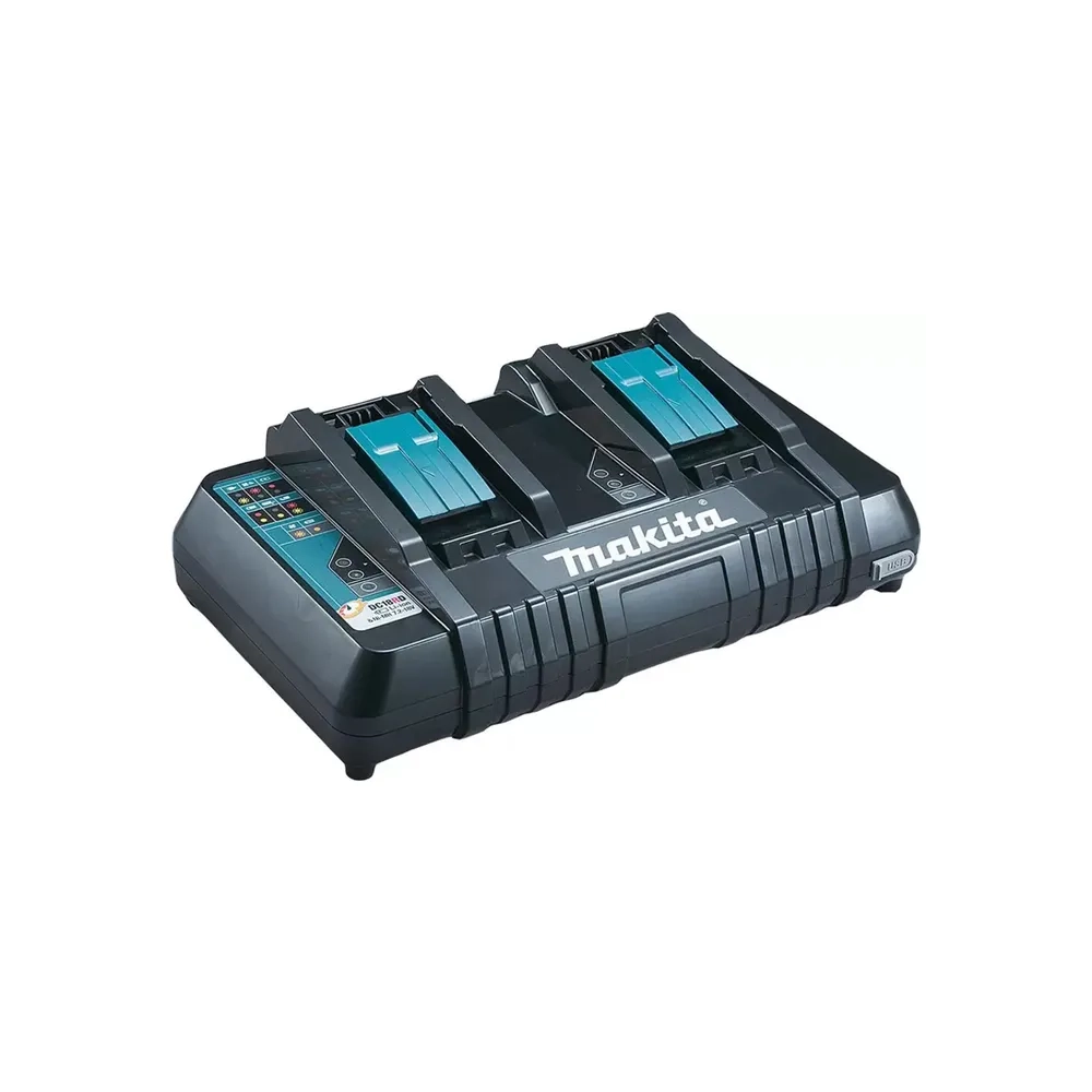 Carregador Bateria Duplo Rápido 18V DC18RD Makita 