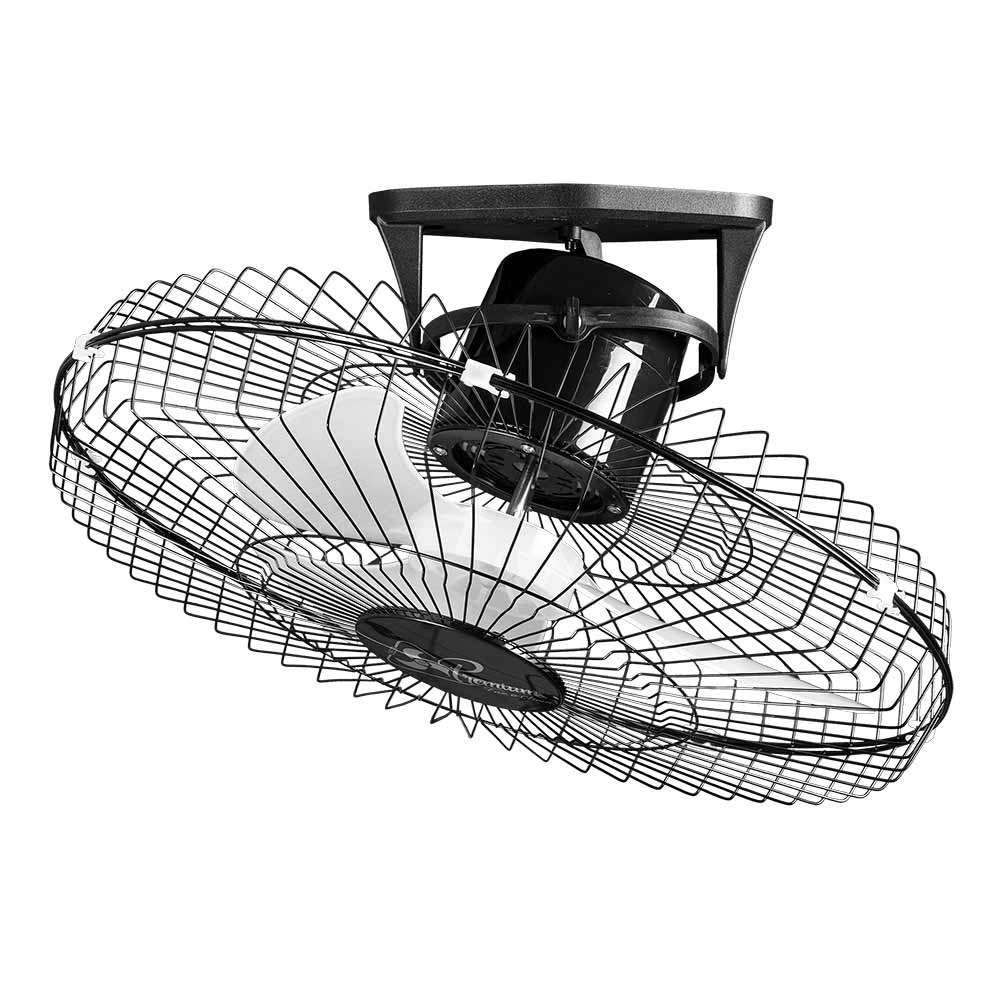Ventilador Teto Oscilante 360 Graus Bivolt 170W 60cm Preto Ventidelta Ventilador Teto Oscilante 360 Graus Bivolt 170W 60cm Preto Ventidelta