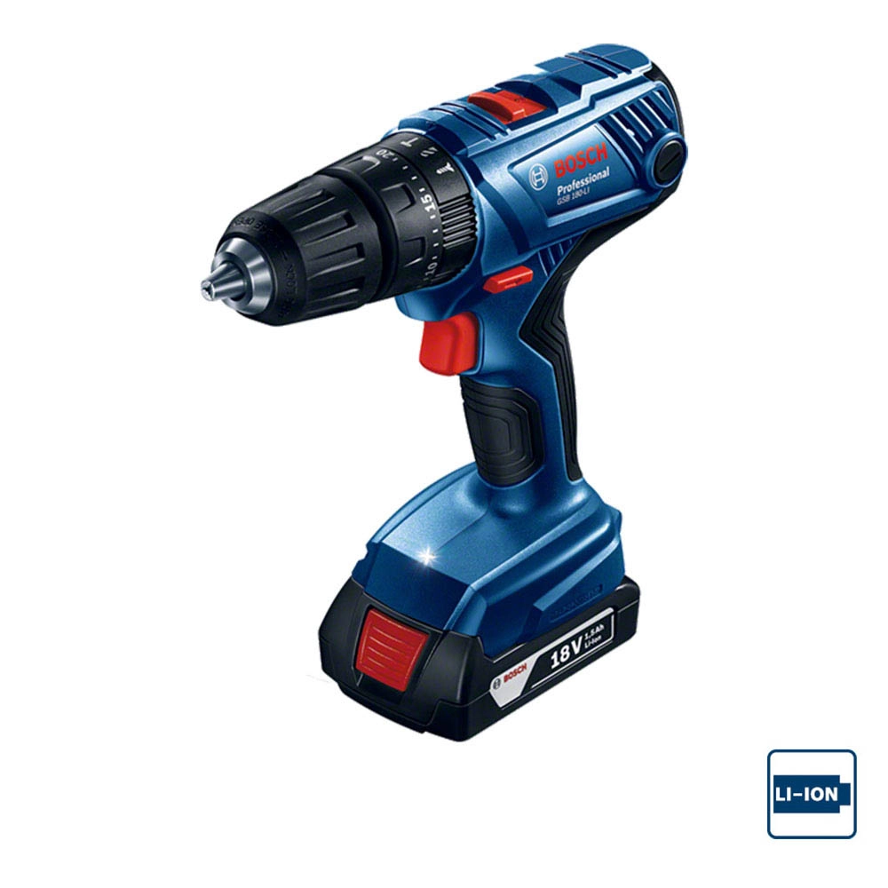 Parafusadeira e Furadeira 2 Baterias 18V GSB180 GDX180 Bosch