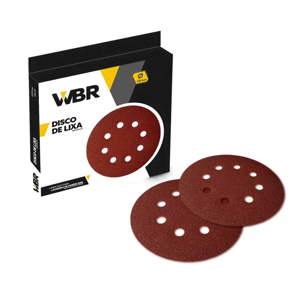 Kit 10 disco de lixa G180 225mm Wagner Kit 10 disco de lixa G180 225mm Wagner