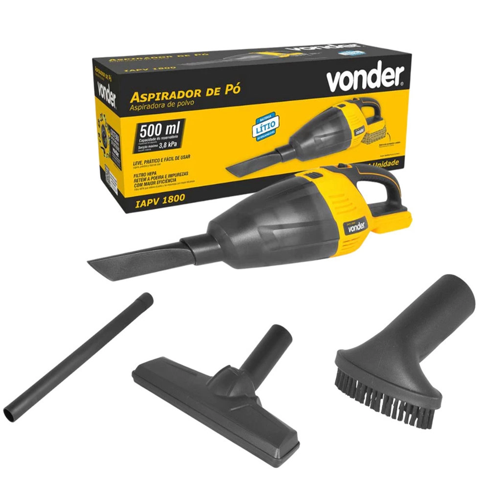 Aspirador de Pó Com Bateria 2Ah 18V IAPV1800 Vonder