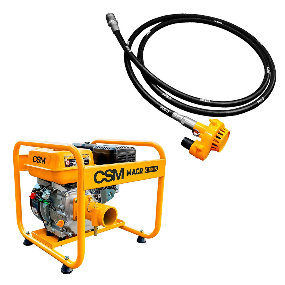 Bomba Submersível de Mangote 6M BSR3 Com Motor Acionamento Combustão 6,5Hp MACR CSM
