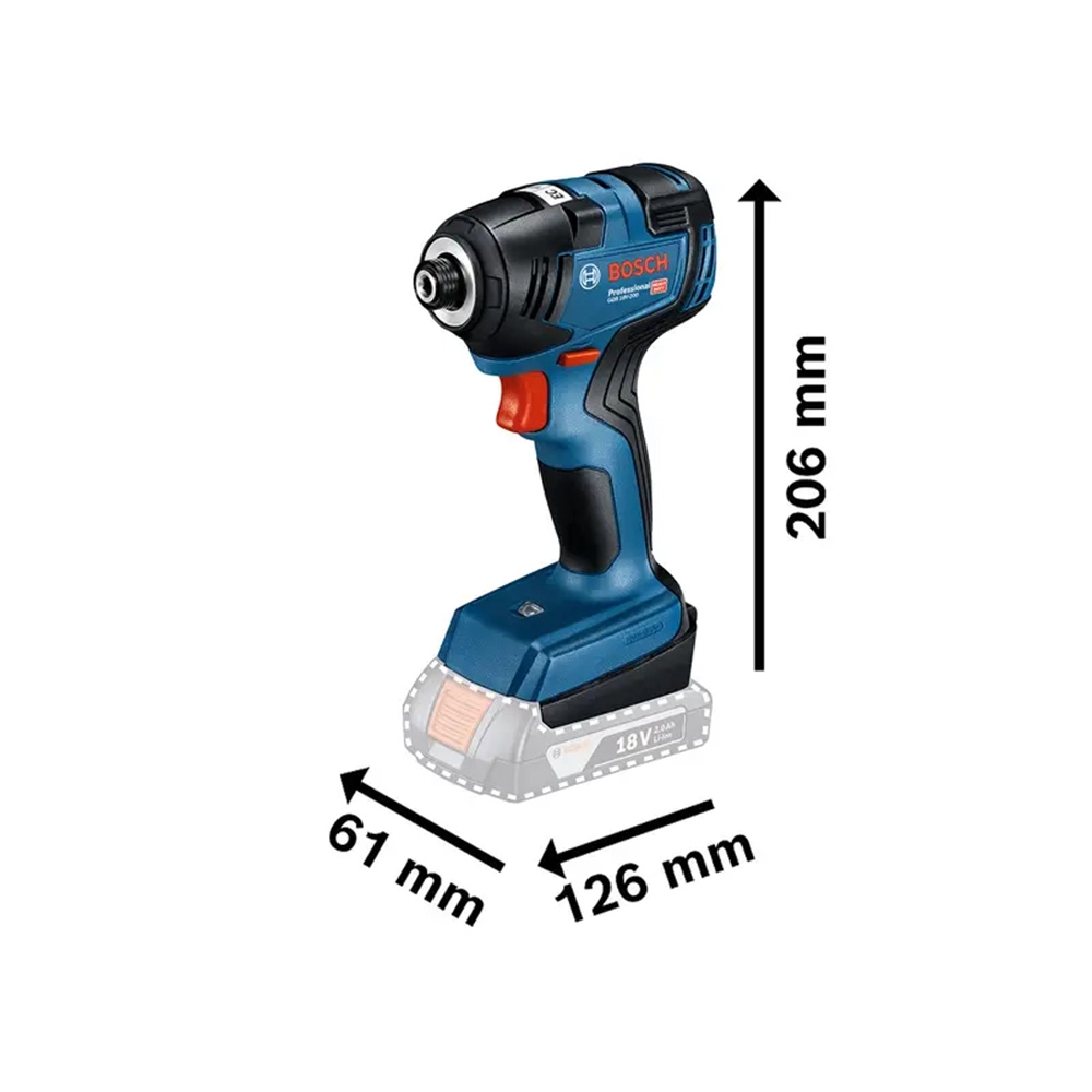 Kit Parafusadeira e Furadeira 2 Bat Lítio 2AH Bivolt 18V GSB185 + GDR18V-200 Bosch