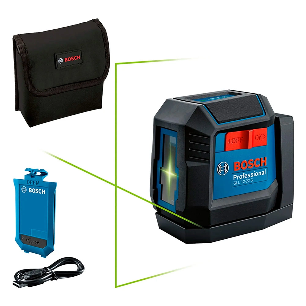 Nível Laser Verde 12M GLL12-22 Bosch