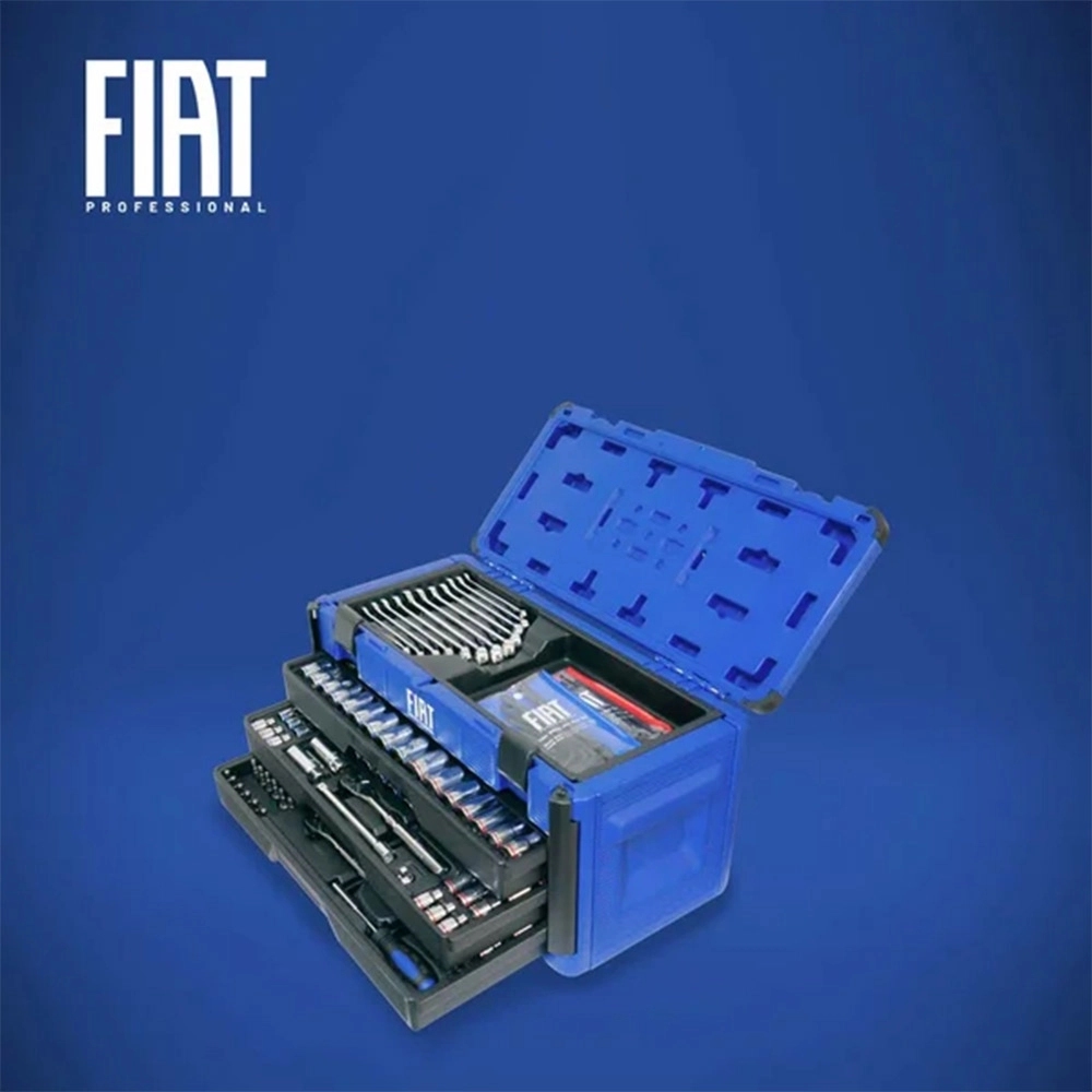 Caixa Kit Ferramentas Cromo Vanadio 222 Peças Legione 222 Fiat