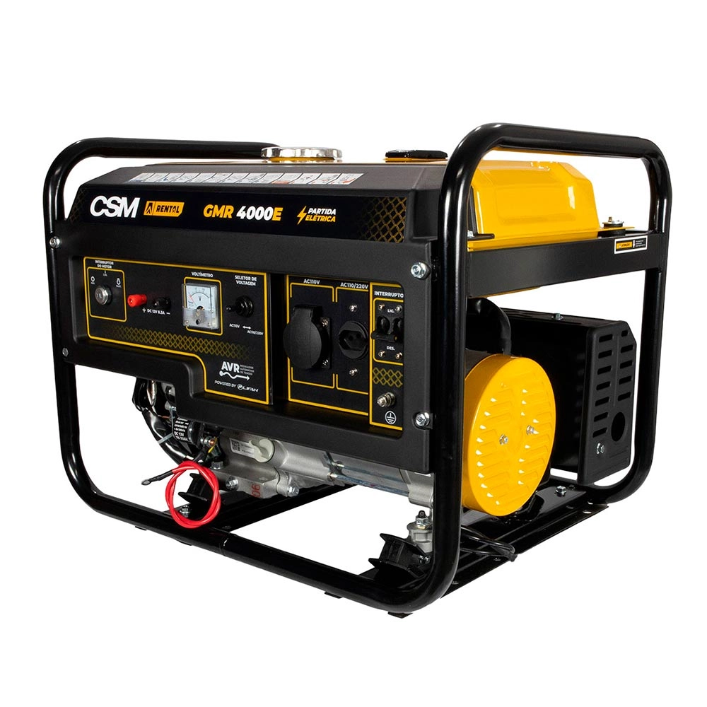 Gerador Gasolina 4T Partida Elétrica Bivolt 6,5HP Máx 4Kva GMR4000E CSM