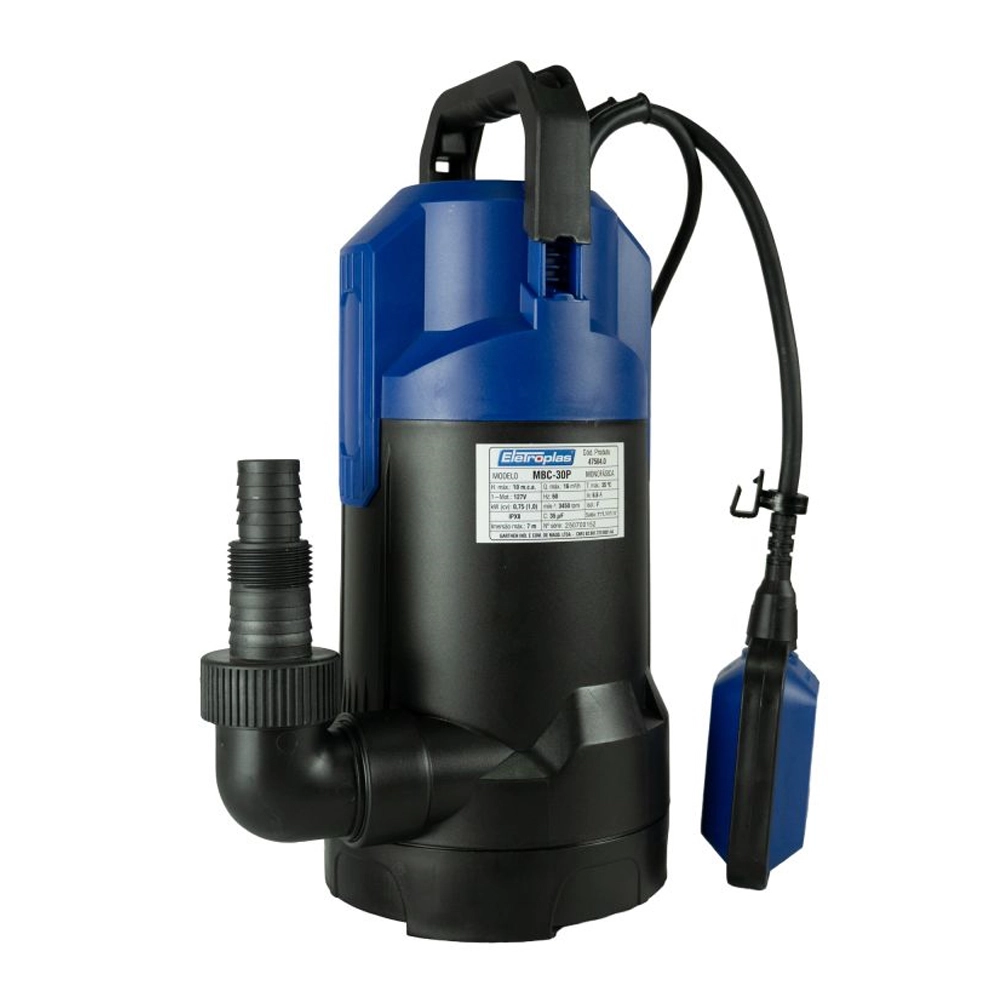 Motobomba Submersível Água Turva 1cv Mono MBC30P Eletroplas 127V Motobomba Submersível Água Turva 1cv Mono MBC30P Eletroplas 127V