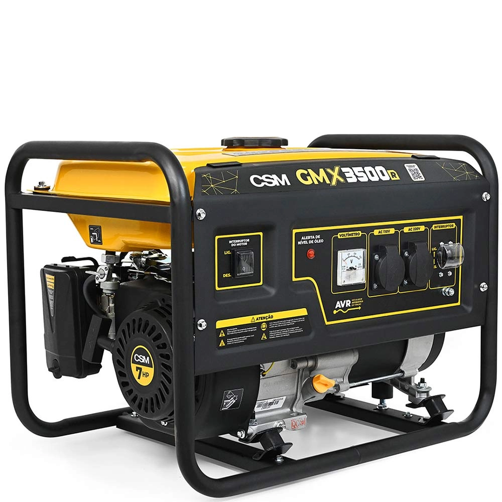 Gerador Gasolina 4T Partida Manual Bivolt 7Hp 3KVA GMX3500R CSM