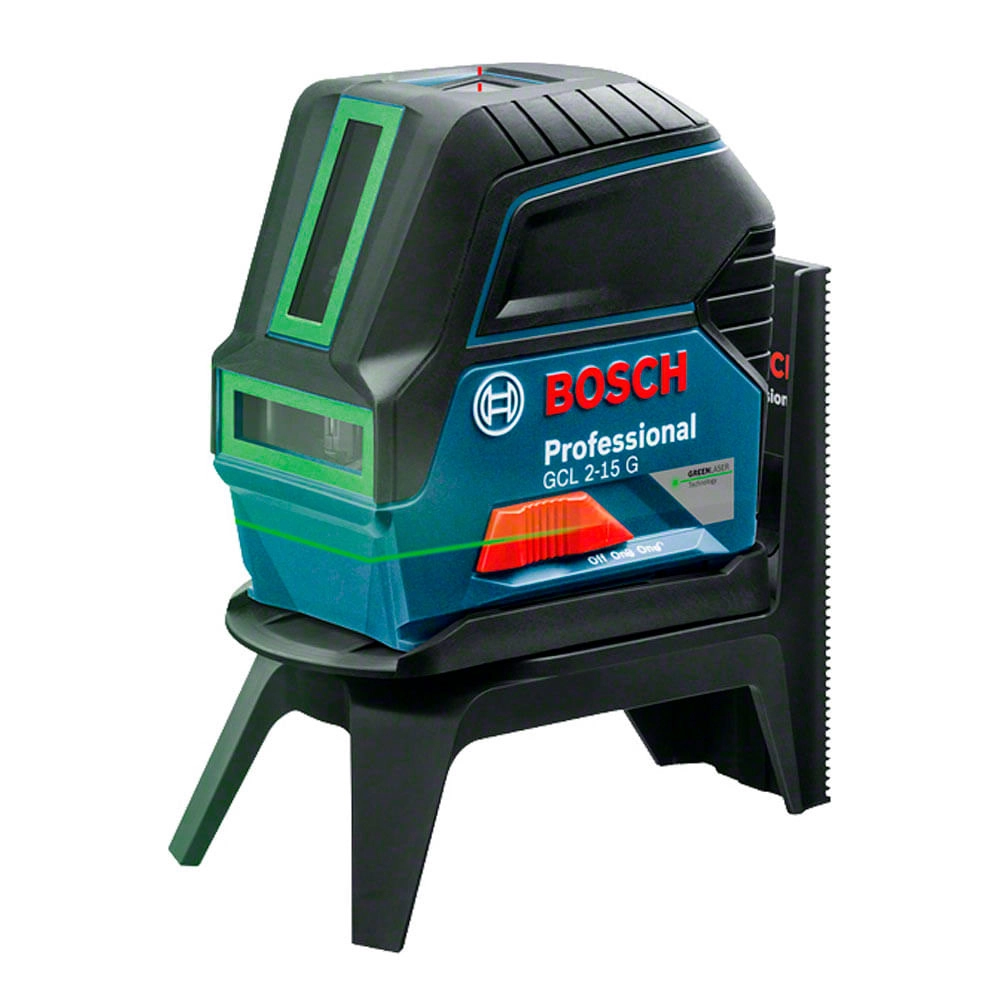 Nível Laser Verde Com Acessórios e Maleta 15m GCL215G Bosch