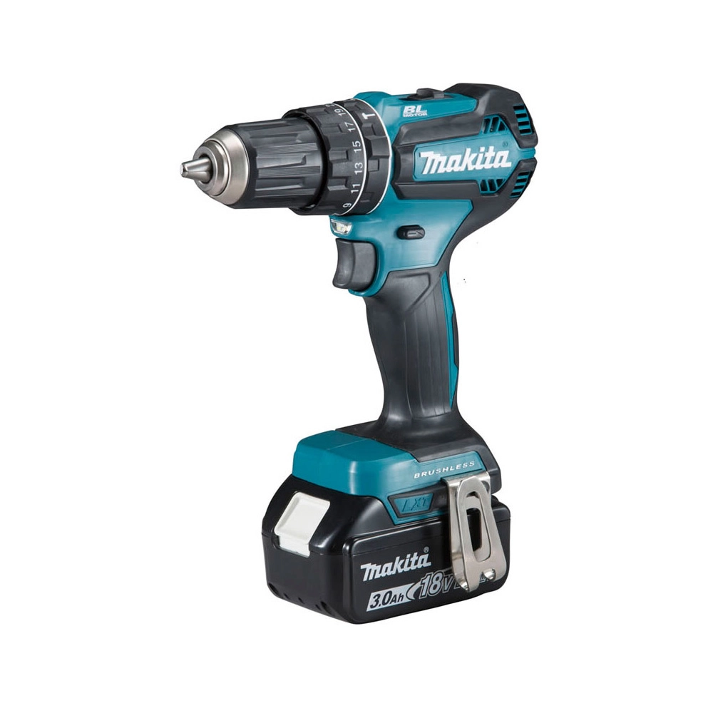 Parafusadeira Furadeira de Impacto 3Ah 18V Bivolt Maleta DHP485RF1J Makita