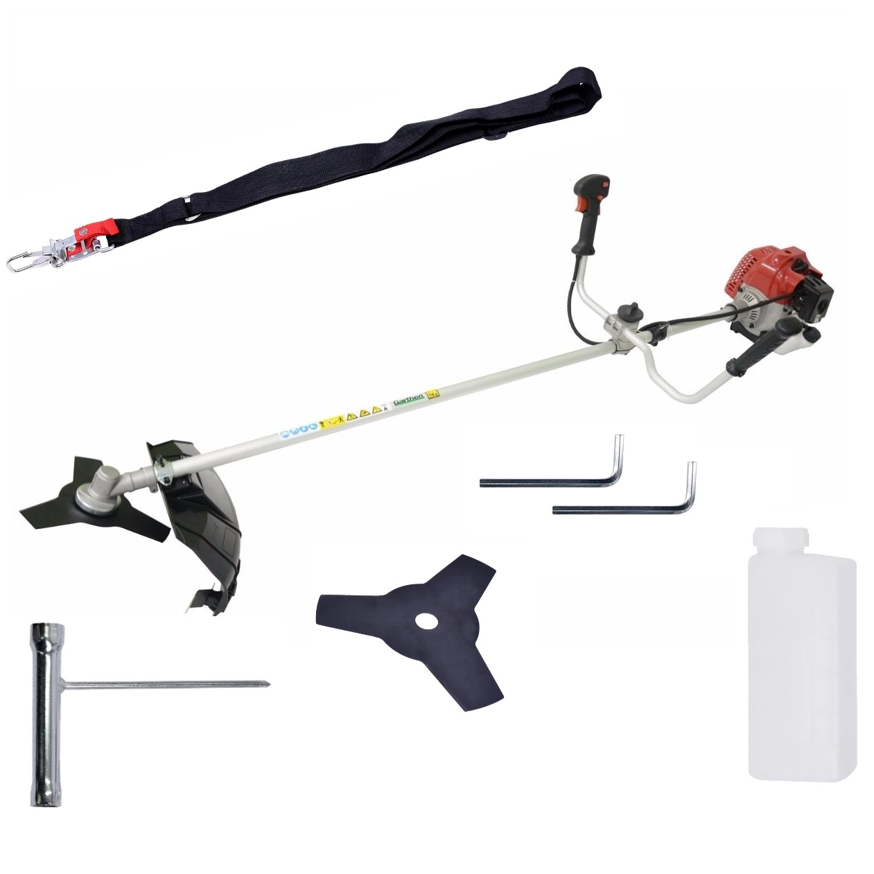 Roçadeira Lateral Gasolina 51,7cc - 1,9hp CG550 Garthen Roçadeira Lateral Gasolina 51,7cc - 1,9hp CG550 Garthen